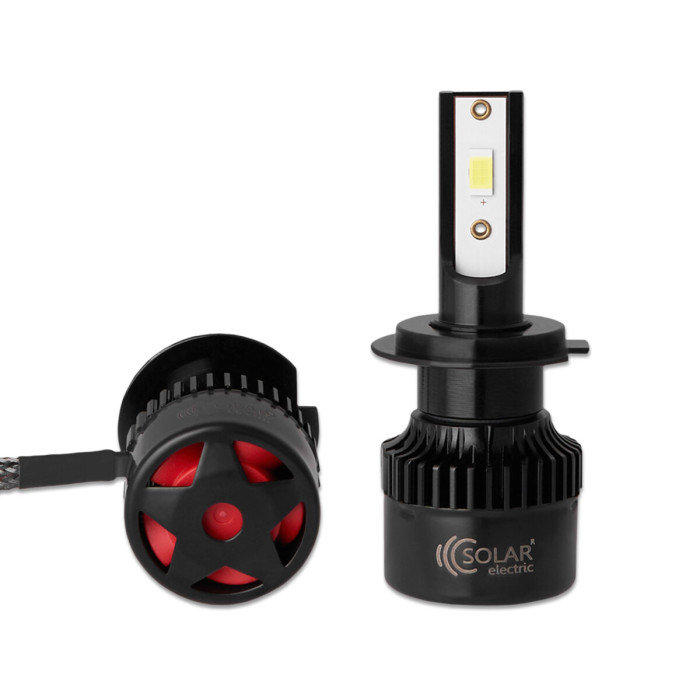 Автолампа Solar LED H7 12/24V 50W 5000Lm 6500K CSP3570 2шт