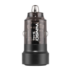 Автомобільний зарядний пристрій Winso Pro 75W 1xUSB-C+1xUSB-A, transparent