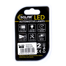 Автолампа Solar LED 12V S25 BA15s 48SMD white, 2шт