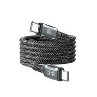 Кабель XO Magnetic Braided Type-C to Type-C 60W 1м чорний
