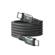 Кабель XO Magnetic Braided Type-C to Type-C 60W 1м чорний