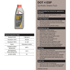 Гальмівна рідина Comma DOT 4 ESP Brake Fluid 1л