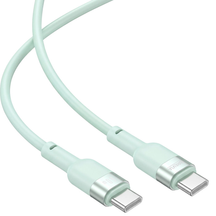 Кабель Brevia Type-C to Type-C 60W 1,2м, м'ятний box (52120MCCC1)