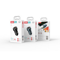 Автомобільний зарядний пристрій XO CC32 PD+QC3.0 20W USB + Type-c синій