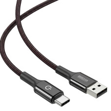 Кабель Brevia USB to Type-C 2,4А 1,2м, чорний box (54120BUCC1)