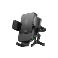 Тримач телефону автомобільний XO з бездротовою зарядкою WX041 Dual Arm Air Outlet 15W Wireless чорний