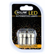 Автолампа Solar LED 12V G18.5 BA15s 8SMD white, 2шт
