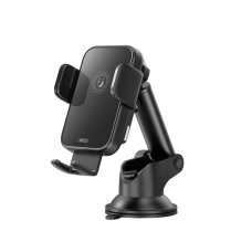 Тримач телефону автомобільний XO з бездротовою зарядкою WX036 Automatic Arm Clamp Type Wireless чорний