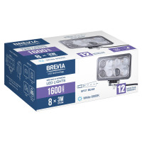 Фара світлодіодна Brevia Epistar 4D Spot 10-30V, 24W (8x3W), 1320Lm, 1шт