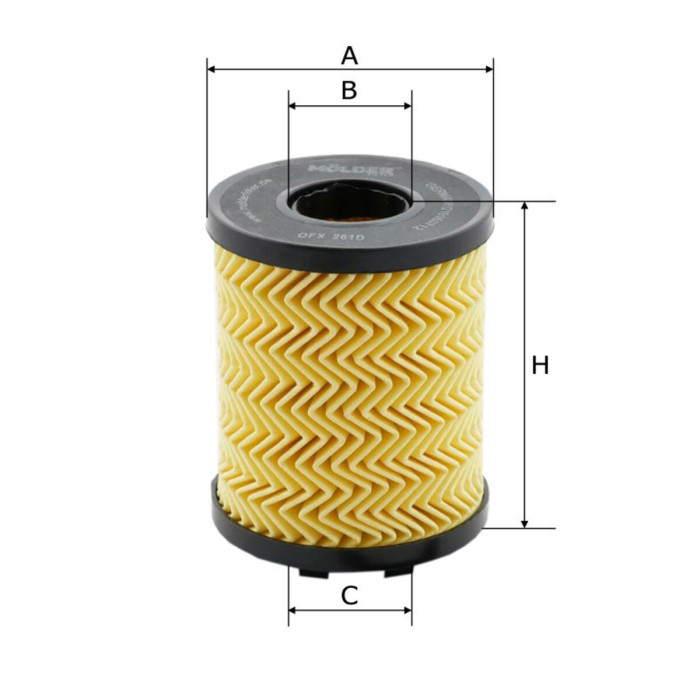 Фільтр масляний Molder Filter OFX 261D (WL7408, OX371DEco, HU7131X)