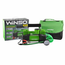 Компресор автомобільний Winso 10Атм 85л/хв 360Вт двоциліндровий із зажимами АКБ