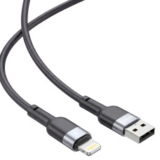 Кабель Brevia USB to Lightning 2,4А 1,2м, чорний box (52120BULC1)