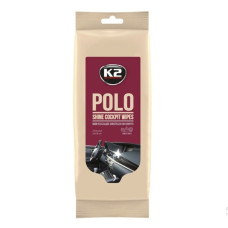 Вологі серветки K2 Polo Shine Cockpit Wipes для очищення панелі приладів та пластикових деталей