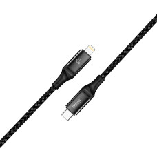 Кабель Brevia Type-C to Lightning 30W 1м, чорний box (56100BCLC1)