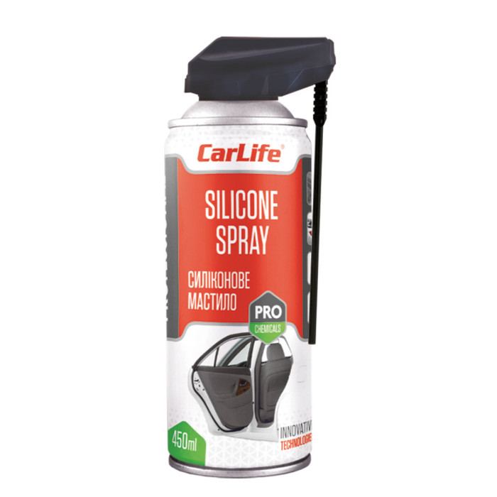 Змазка силіконова CarLife Silicone Spray Professional 450мл