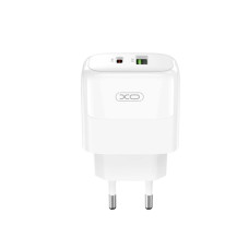 Мережевий зарядний пристрій XO L138 PD30W/QC18W 1USB-A+1USB-C  білий