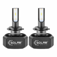 Автолампа Solar LED H7 12/24V 6000K 5000Lm 40W, CSP1860 2шт