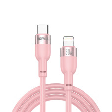 Кабель Brevia Type-C to Lightning 30W 1,2м, рожевий ZIP (52120PCLZ1)