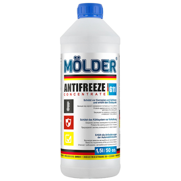Антифриз Molder G11 синій концентрат 1,5л