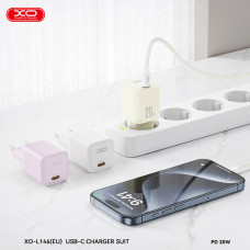 Мережевий зарядний пристрій XO L146 PD20W Single USB-C білий