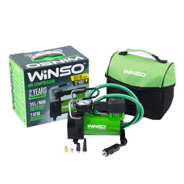 Компресор автомобільний Winso 7Атм 35л/хв 150Вт