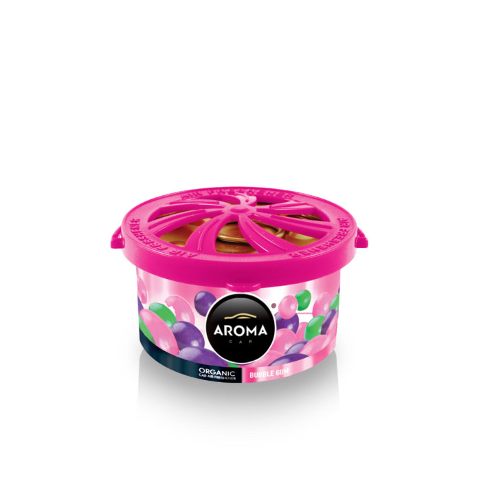 Ароматизатор Aroma Car Organic Green Tea Bubble Gum гелевий 40g