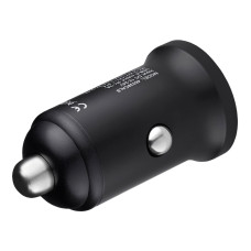 Автомобільний зарядний пристрій Brevia ePower DualChargeLED 38W 1xUSB-C+1xUSB-A чорний