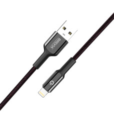 Кабель Brevia USB to Lightning 2,4А 1,2м, чорний box (54120BULC1)