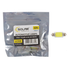 Автолампа Solar LED 12V SV8.5 T11x39 1COB-8SMD 56LM white 10шт