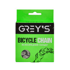 Ланцюг велосипедний Grey's 1шв. S410 Half Silver, 112 ланок