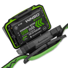 Ліхтар налобний Winso Pro 500Lm, 2x5W CREE XTG, 1200mAh/3xAAA, з сенсором білий/червоний