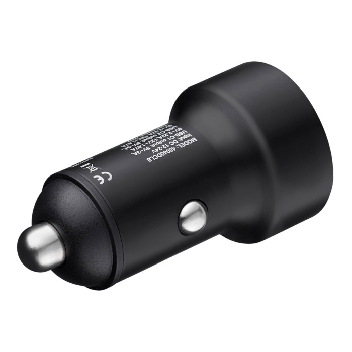 Автомобільний зарядний пристрій Brevia ePower DualCharge Display 40W 2xUSB-C чорний