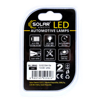 Автолампа Solar LED 24V G18.5 BA15s white, 2шт