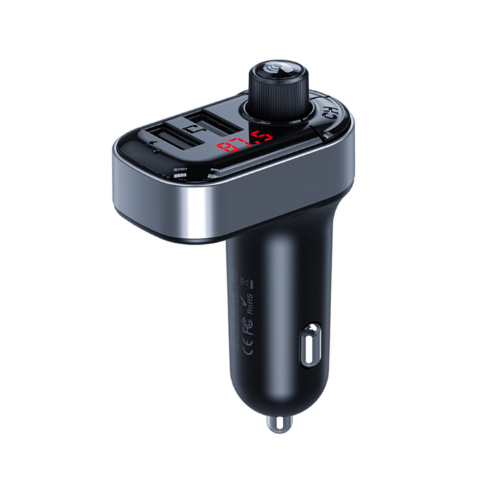 FM-трансмітер XO BCC10 Smart Bluetooth+MP3 чорний