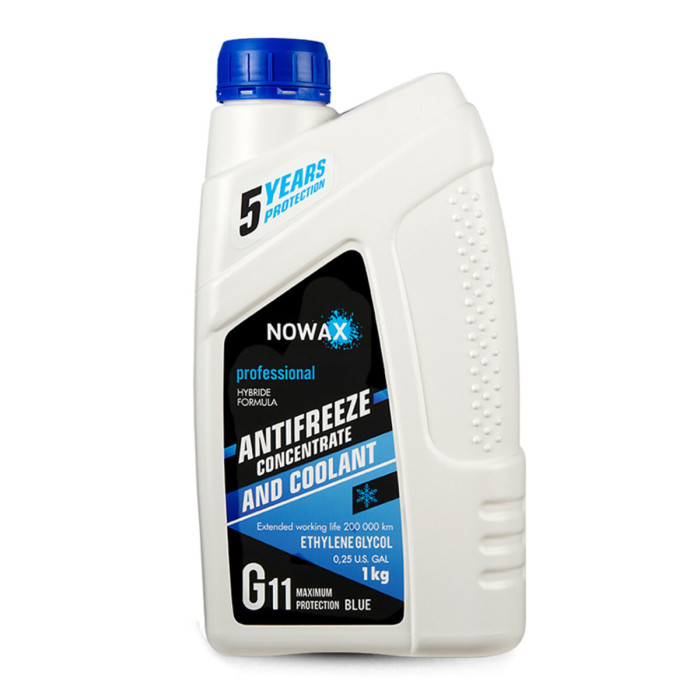Антифриз Nowax Blue G11 синій концентрат 1кг