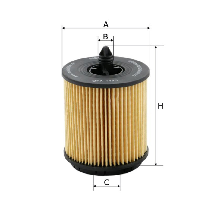 Фільтр масляний Molder Filter OFX 148D (WL7295, OX258DEco, HU6007X)