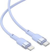 Кабель Brevia Type-C to Lightning 30W 1,2м, синій ZIP (52120UCLZ1)
