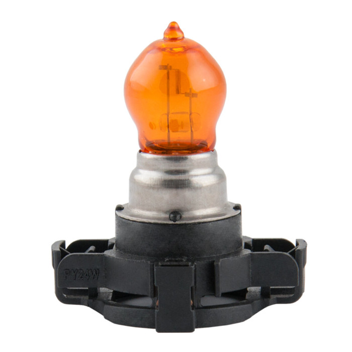 Галогенова лампа Brevia PY24W 12V/24V PGU20/4 AMBER Power +30% CP