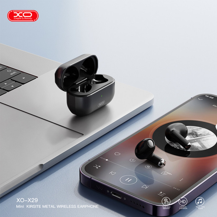 Бездротові навушники XO TWS X29 Meteorite Zinc Alloy сірі
