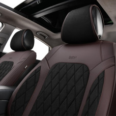 Комплект, 3D чохли для сидінь Beltex Malibu, black-brown