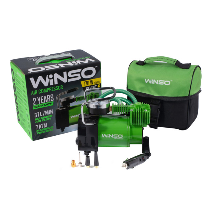 Компресор автомобільний Winso 7Атм 37л/хв 170Вт (123000)