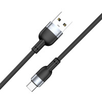 Кабель Brevia USB to Type-C 2,4А 1,2м, чорний box (52120BUCC1)