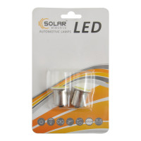 Автолампа Solar LED 12V G18.5 BA15s 1COB 96LM white, 2шт