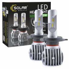 Автолампа Solar LED H4 12/24V 6500K 6000Lm 40W Cree Chip