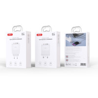 Мережевий зарядний пристрій XO L139 1USB-A 45W+2USB-C 65W білий