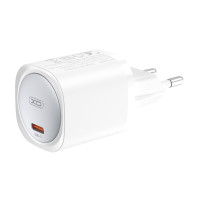 Мережевий зарядний пристрій XO CE20 PD30W/PPS33W 1USB-C + Type-C кабель білий