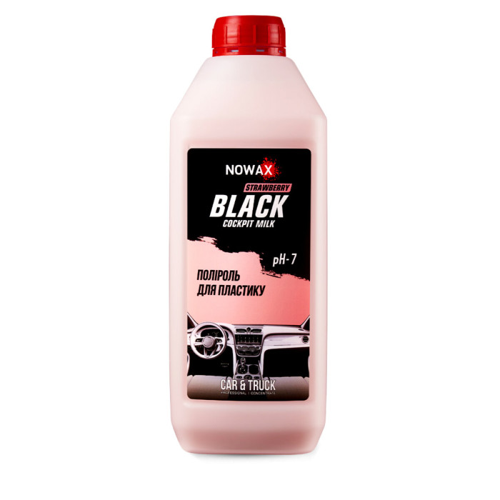 Поліроль-молочко для пластику Nowax Strawberry концентрат, 1л