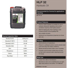 Гідравлічна олива Comma HLP 32 Hydraulic Oil 20л