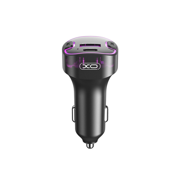 FM-трансмітер XO BCC12 Intelligent Bluetooth+MP3 чорний