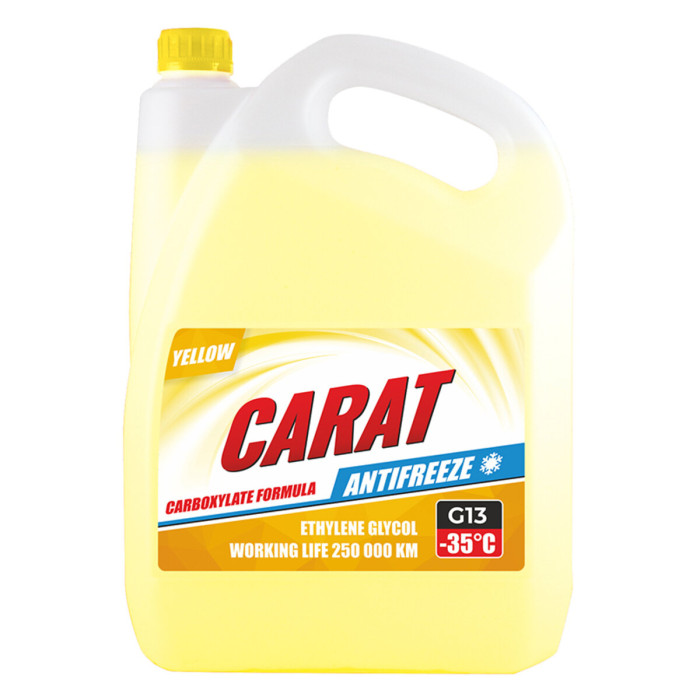 Антифриз Carat Yellow G13 жовтий готовий 9кг